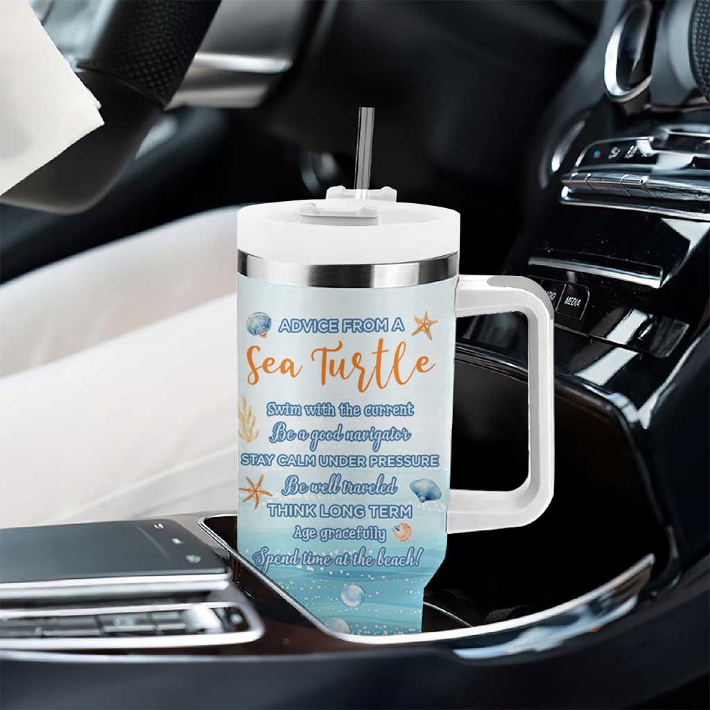 Sea Turtle Gifts Tumbler With Handle Beach Ocean Gifts For Women Turtle Lovers