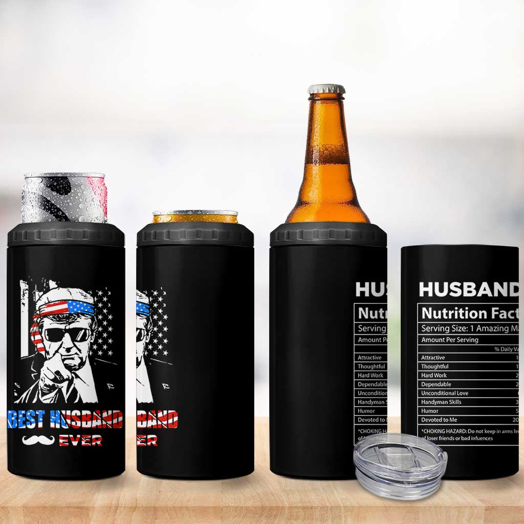 Best Husband Ever 4 in 1 Can Cooler Tumbler Anniversary Gifts For Hubby From Wifey