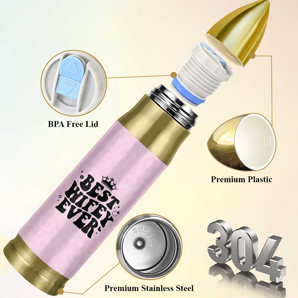 Gifts For Wife from Husband Bullet Tumbler Best Wifey Ever Bride Bachelorette Wedding Gifts