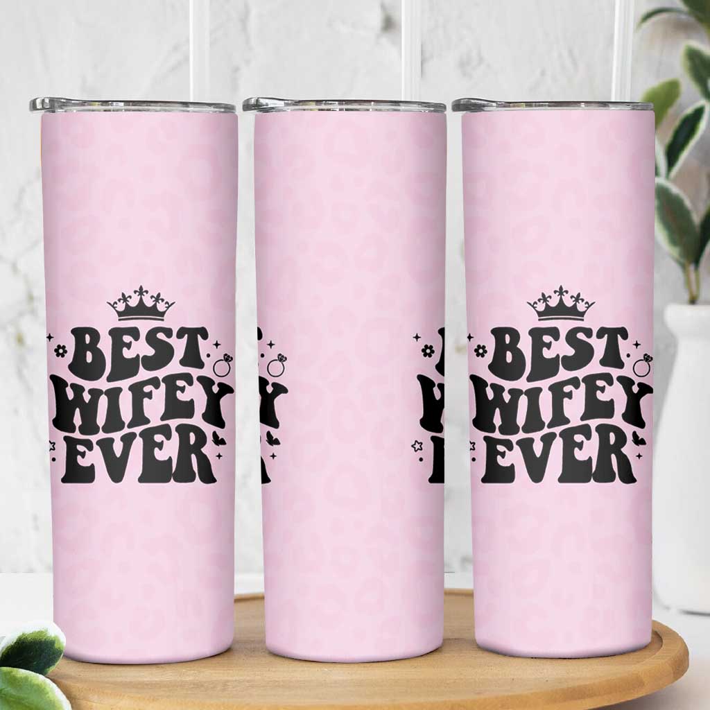 Gifts For Wife from Husband Skinny Tumbler Best Wifey Ever Bride Bachelorette Wedding Gifts