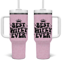 Gifts For Wife from Husband Tumbler With Handle Best Wifey Ever Bride Bachelorette Wedding Gifts