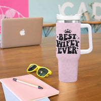 Gifts For Wife from Husband Tumbler With Handle Best Wifey Ever Bride Bachelorette Wedding Gifts