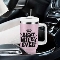 Gifts For Wife from Husband Tumbler With Handle Best Wifey Ever Bride Bachelorette Wedding Gifts