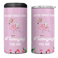 Flamingo Gifts 4 in 1 Can Cooler Tumbler Appreciation Inspirational Gift for Her