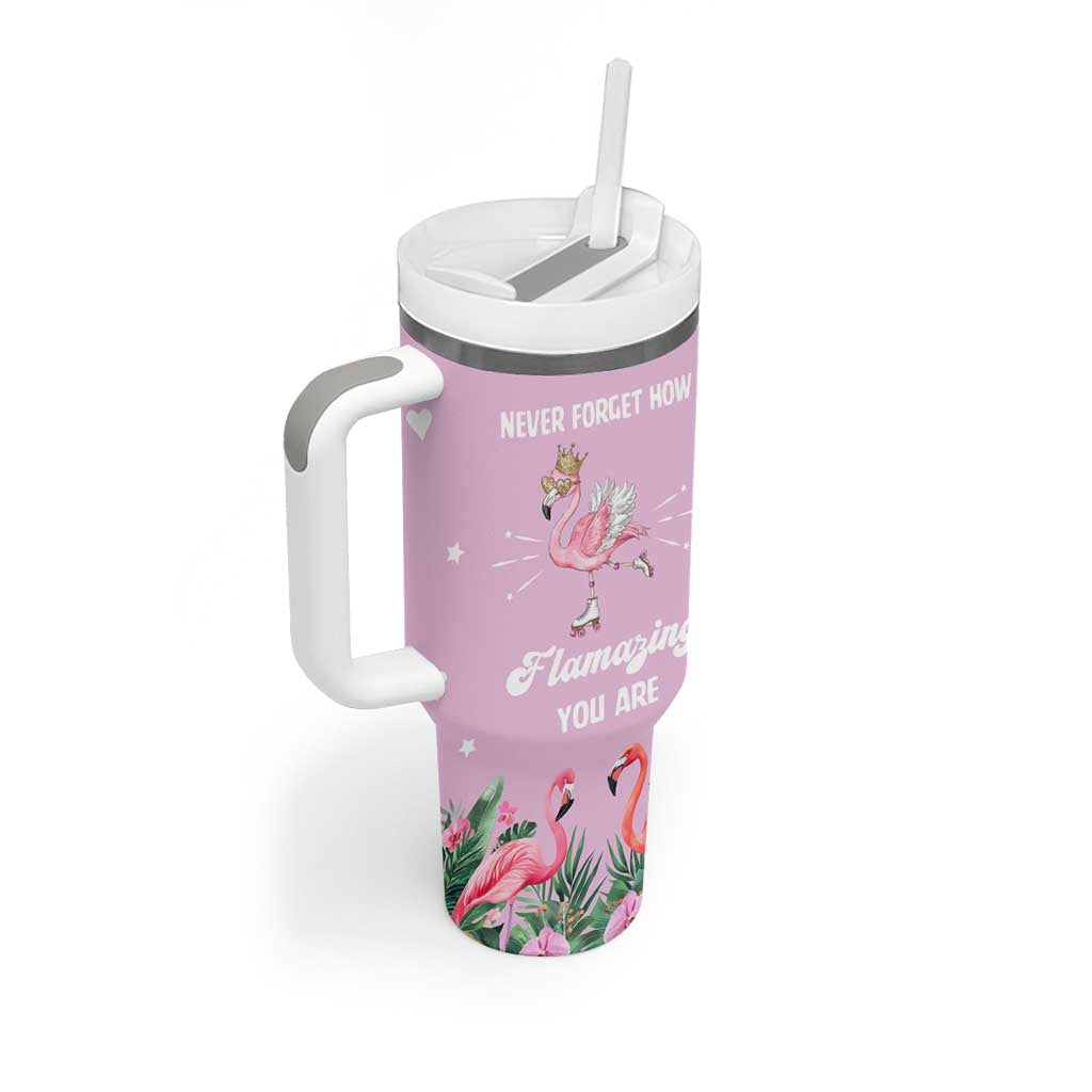 Flamingo Gifts Tumbler With Handle Appreciation Inspirational Gift for Her