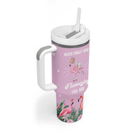 Flamingo Gifts Tumbler With Handle Appreciation Inspirational Gift for Her