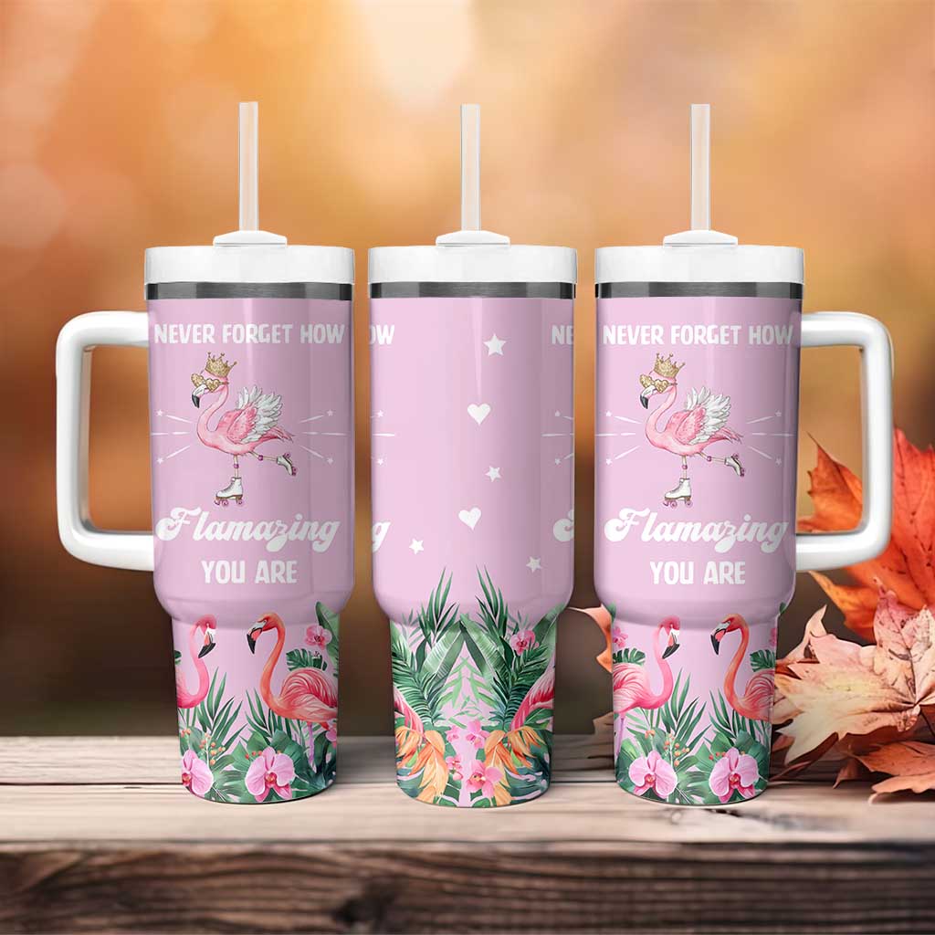 Flamingo Gifts Tumbler With Handle Appreciation Inspirational Gift for Her