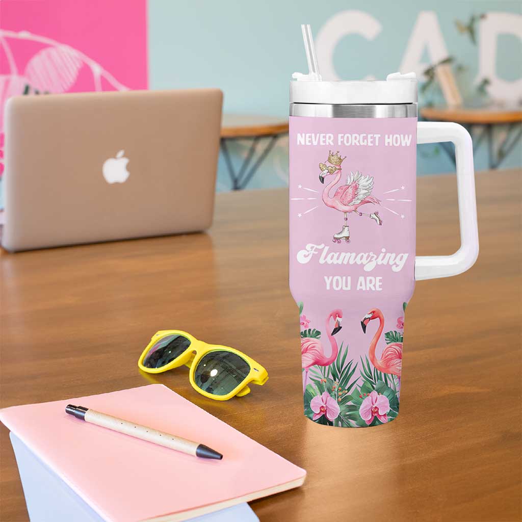 Flamingo Gifts Tumbler With Handle Appreciation Inspirational Gift for Her