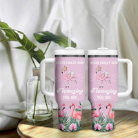 Flamingo Gifts Tumbler With Handle Appreciation Inspirational Gift for Her