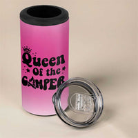 Queen Of The Camper 4 in 1 Can Cooler Tumbler RV Camping Camper Life