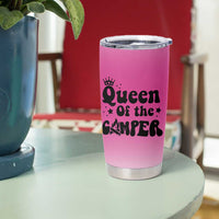 Queen Of The Camper Tumbler Cup RV Camping Camper Life