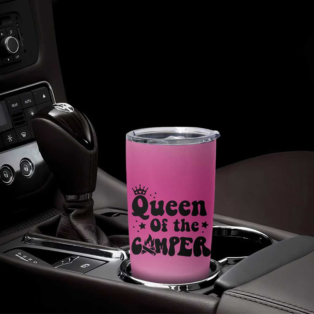 Queen Of The Camper Tumbler Cup RV Camping Camper Life