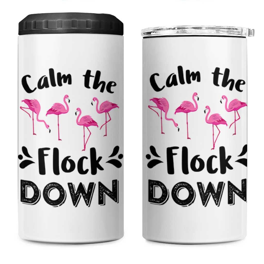 Gifts For Flamingo Lover 4 in 1 Can Cooler Tumbler Cute Animal Lover Gifts For Her