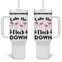 Gifts For Flamingo Lover Tumbler With Handle Cute Animal Lover Gifts For Her