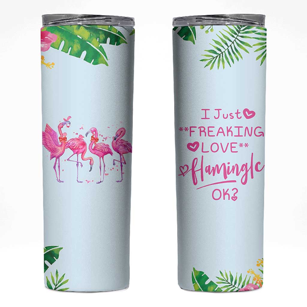 Flamingo Lover Gifts Skinny Tumbler Cute Flamingo Gifts For Women Who Loves Flamingos