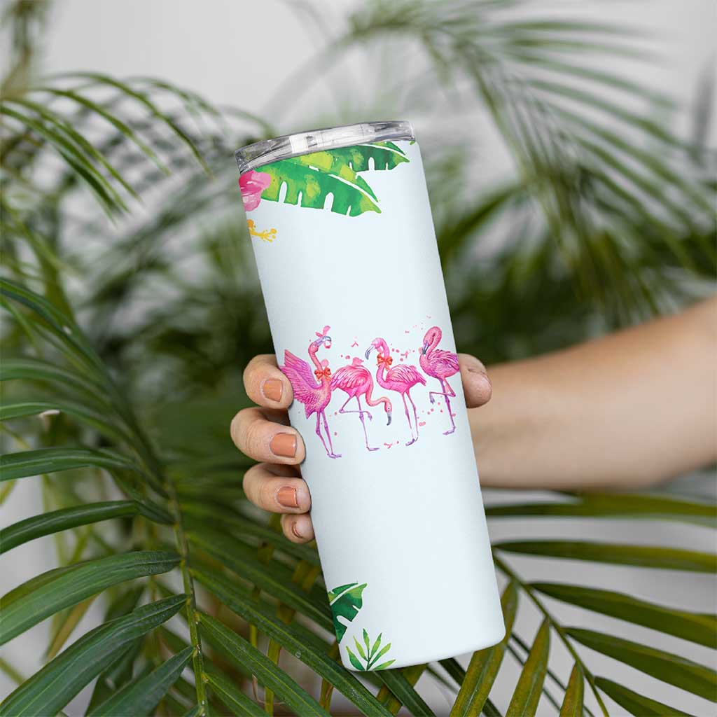 Flamingo Lover Gifts Skinny Tumbler Cute Flamingo Gifts For Women Who Loves Flamingos