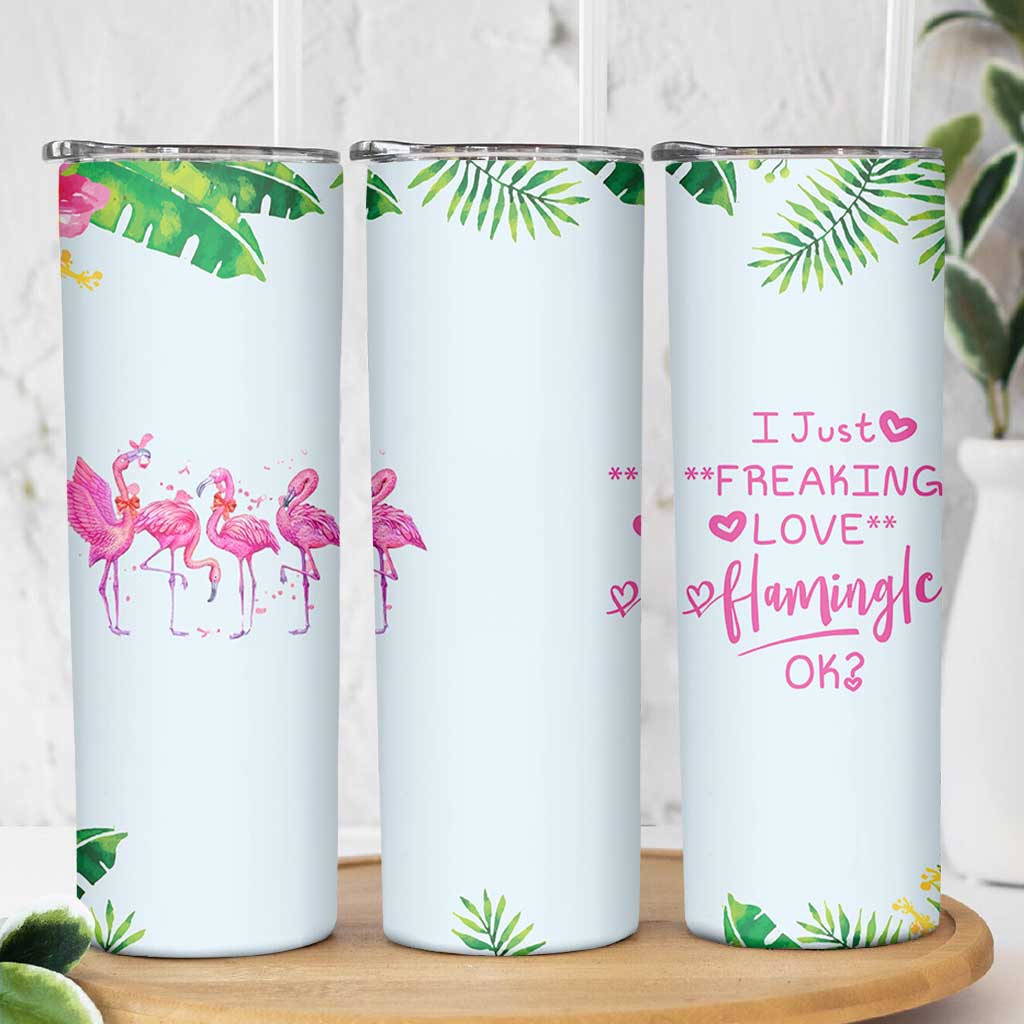 Flamingo Lover Gifts Skinny Tumbler Cute Flamingo Gifts For Women Who Loves Flamingos