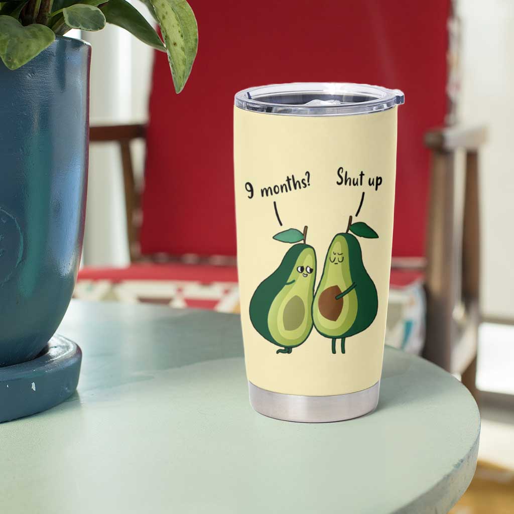 Funny Vegan Avocado Tumbler Cup You're The Good Kind Of Fat - Wonder Print Shop