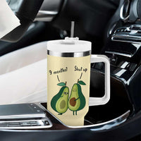 Funny Vegan Avocado Tumbler With Handle You're The Good Kind Of Fat - Wonder Print Shop