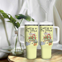 Funny Gardener Tumbler With Handle I Will Be In My Office Gardening Lover Botanist Plant Lovers - Wonder Print Shop