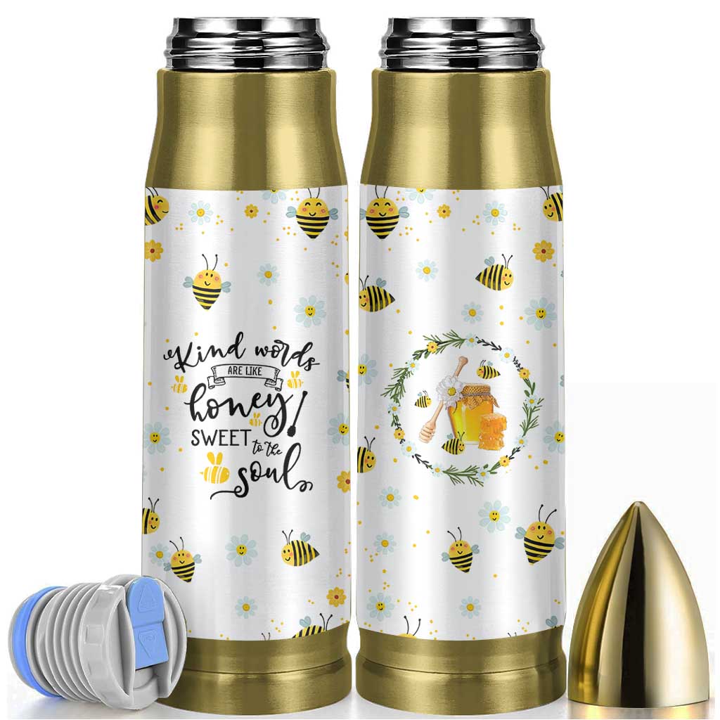 Christian Gifts For Women Bullet Tumbler Kind Words are Like Honey Inspirational Bible Verse