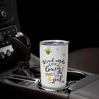 Christian Gifts For Women Tumbler Cup Kind Words are Like Honey Inspirational Bible Verse