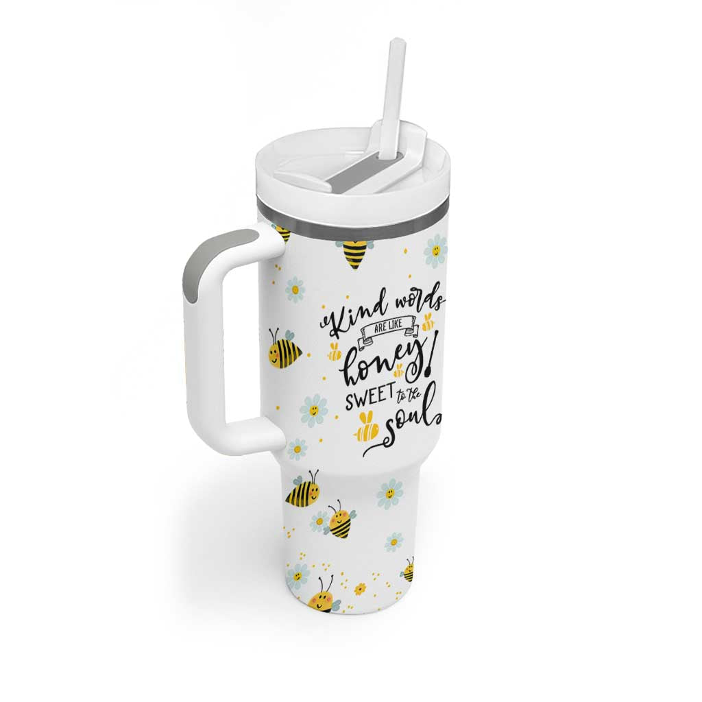 Christian Gifts For Women Tumbler With Handle Kind Words are Like Honey Inspirational Bible Verse