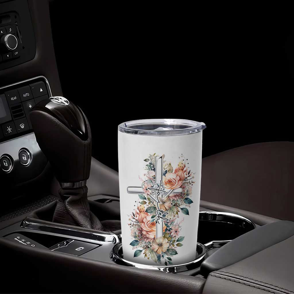 Christian Gifts for Women Faith Tumbler Cup Encouragement Inspirational Flower Mothers Day Bible Gift