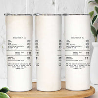 Christian Inspirational Skinny Tumbler Bible Verses Christian Gift Jesus Paid It All