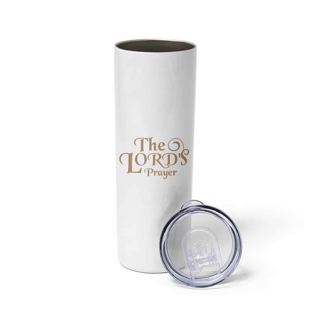 Christian Inspirational Skinny Tumbler The Lords Prayer Bible Verses Christian Gift