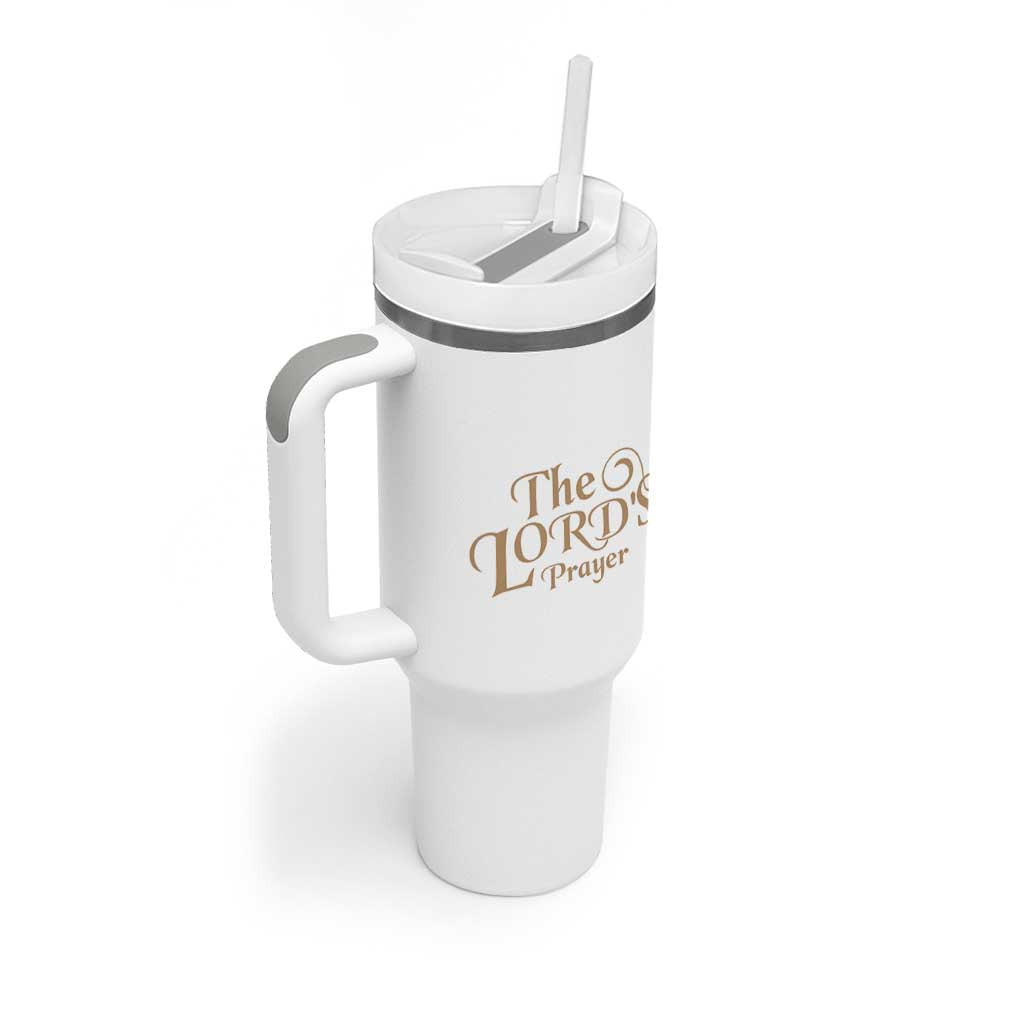 Christian Inspirational Tumbler With Handle The Lords Prayer Bible Verses Christian Gift