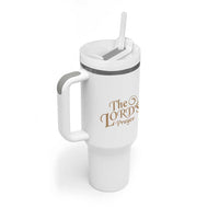 Christian Inspirational Tumbler With Handle The Lords Prayer Bible Verses Christian Gift