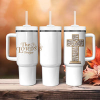 Christian Inspirational Tumbler With Handle The Lords Prayer Bible Verses Christian Gift