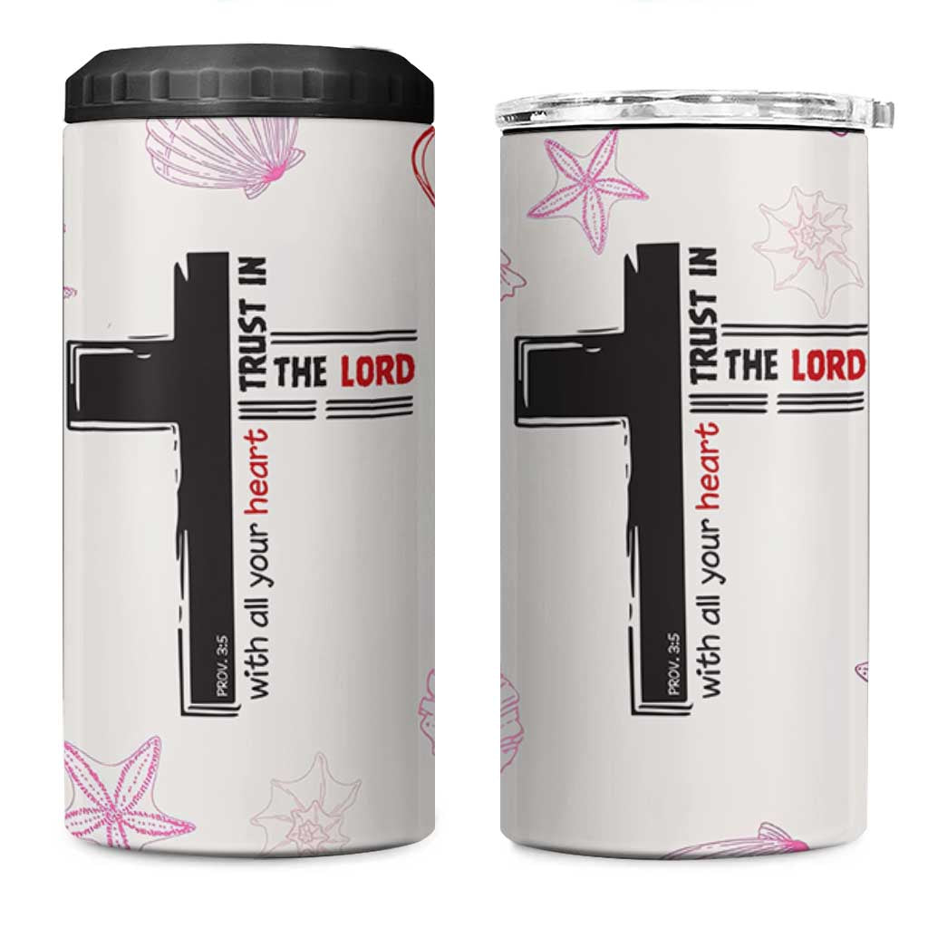Christian Gifts For Women 4 in 1 Can Cooler Tumbler Trust In The Lord Encouraging Bible Verse Inspirational Gift