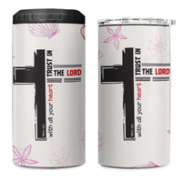 Christian Gifts For Women 4 in 1 Can Cooler Tumbler Trust In The Lord Encouraging Bible Verse Inspirational Gift