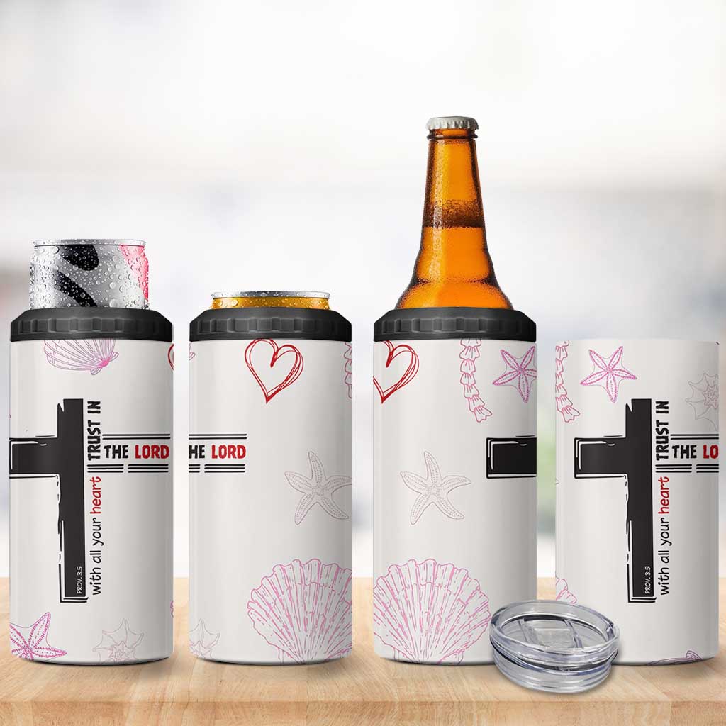 Christian Gifts For Women 4 in 1 Can Cooler Tumbler Trust In The Lord Encouraging Bible Verse Inspirational Gift