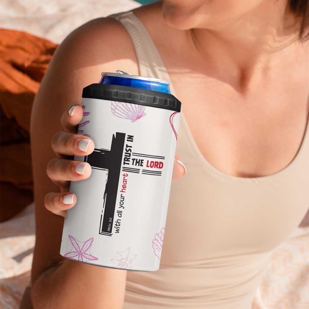 Christian Gifts For Women 4 in 1 Can Cooler Tumbler Trust In The Lord Encouraging Bible Verse Inspirational Gift