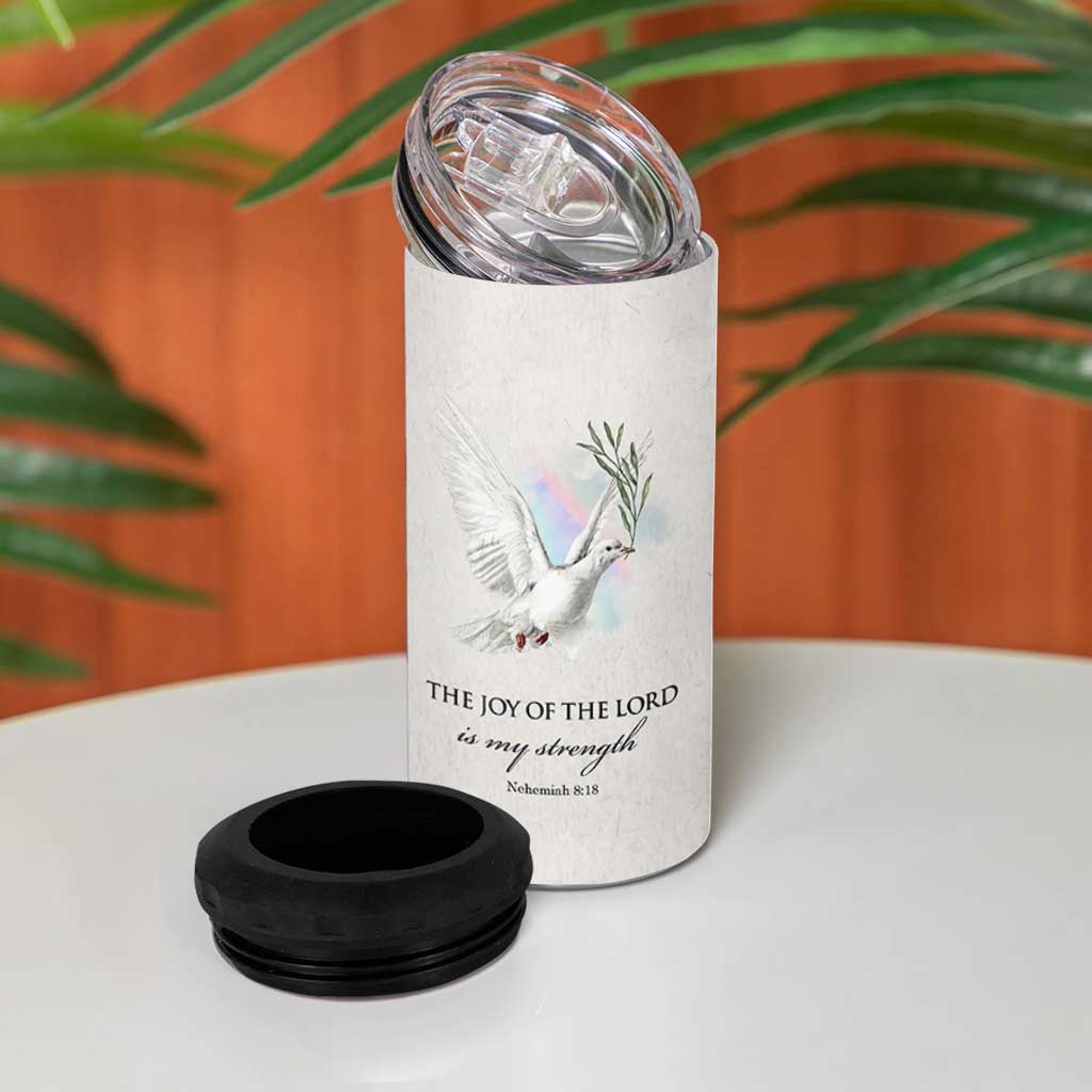 Christian Gifts 4 in 1 Can Cooler Tumbler Joy Of The Lord Is My Strength Bible Verses Inspirational Gift