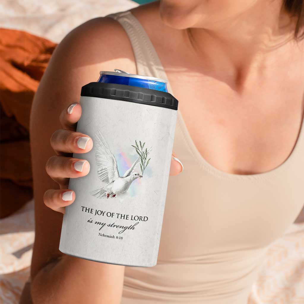 Christian Gifts 4 in 1 Can Cooler Tumbler Joy Of The Lord Is My Strength Bible Verses Inspirational Gift