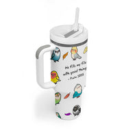 Christian Gifts Tumbler With Handle Birds Psalm 103:5 He Fills My Life With Good Things
