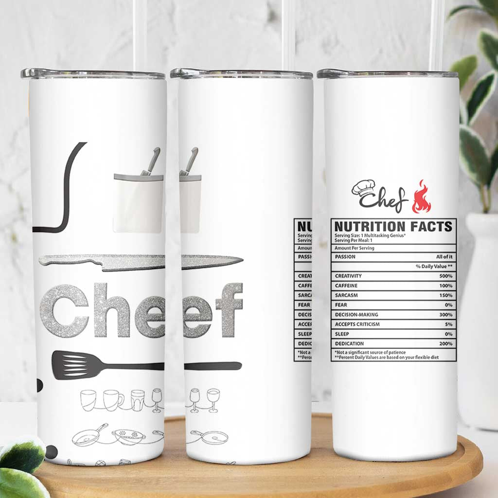 Chef Gifts Skinny Tumbler Gifts For Cooking Lovers Bakers Culinary Students