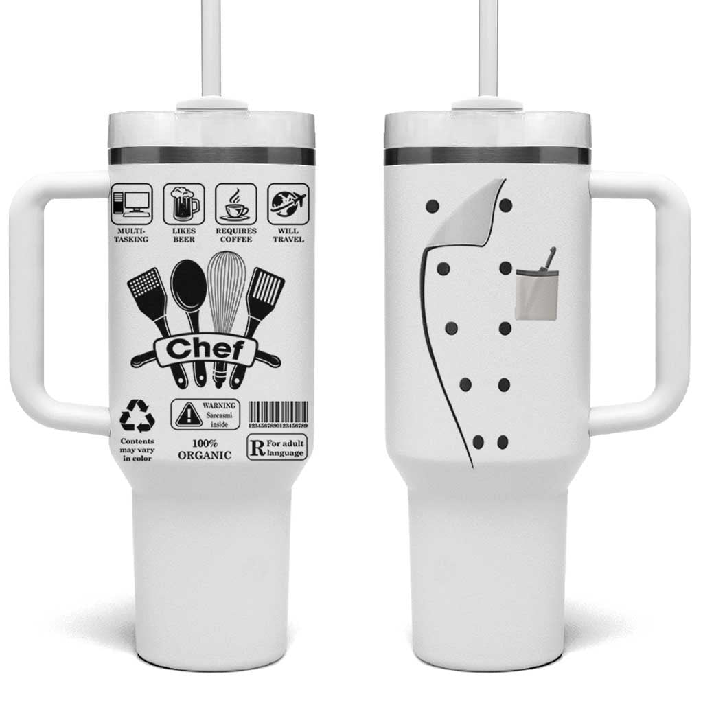 Chef Gifts Tumbler With Handle Gifts For Cooking Lovers Culinary Students