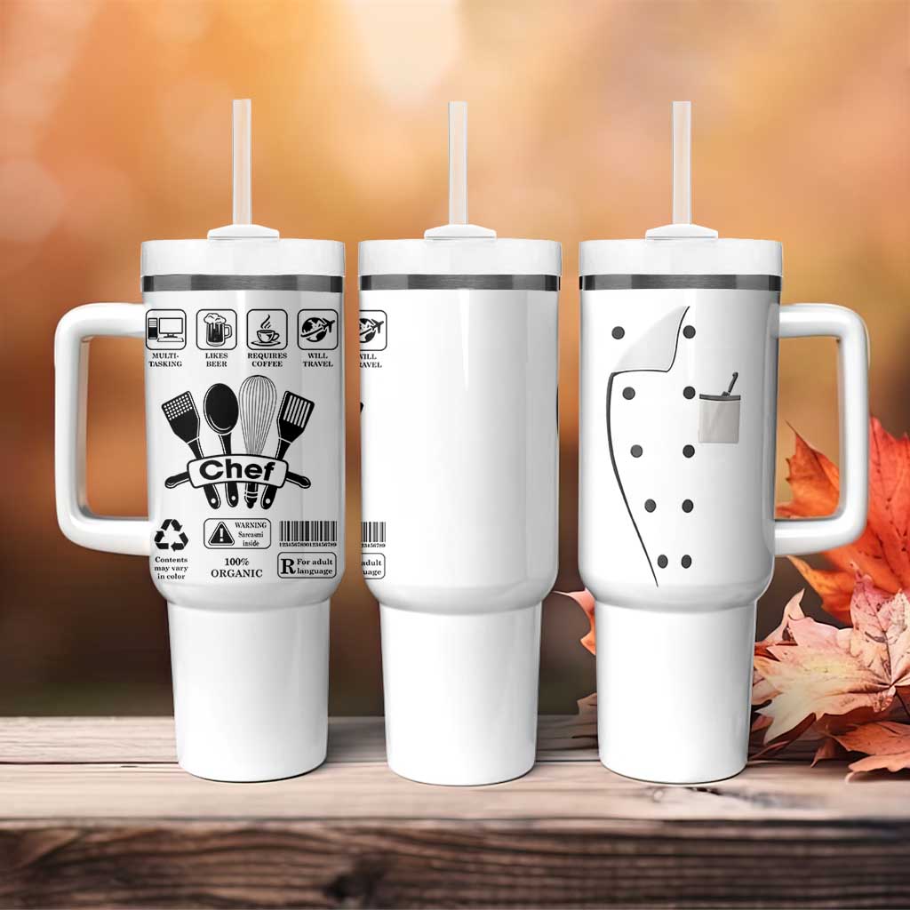 Chef Gifts Tumbler With Handle Gifts For Cooking Lovers Culinary Students