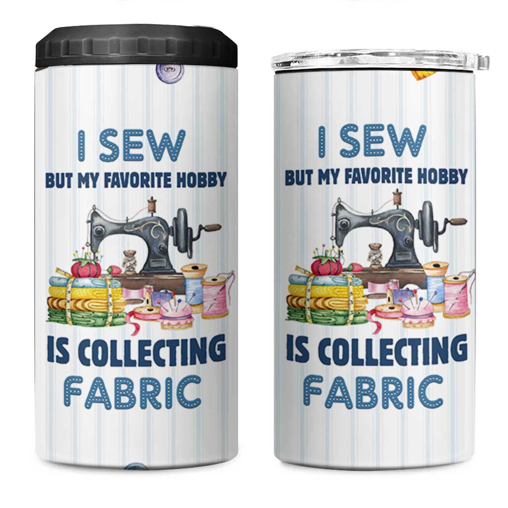Sewing Gifts For Women 4 in 1 Can Cooler Tumbler Sewists Sewers Inspiration Gift