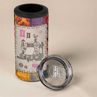 Sewing Gifts For Women 4 in 1 Can Cooler Tumbler Quilt Quilting Lovers Tailors Crafters Inspiration Gift