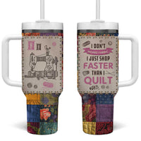 Sewing Gifts For Women Tumbler With Handle Quilt Quilting Lovers Tailors Crafters Inspiration Gift