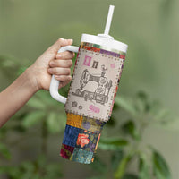 Sewing Gifts For Women Tumbler With Handle Quilt Quilting Lovers Tailors Crafters Inspiration Gift
