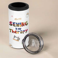 Sewing Gifts For Women 4 in 1 Can Cooler Tumbler Sewing Is My Therapy Quilting Lovers Tailors Crafters