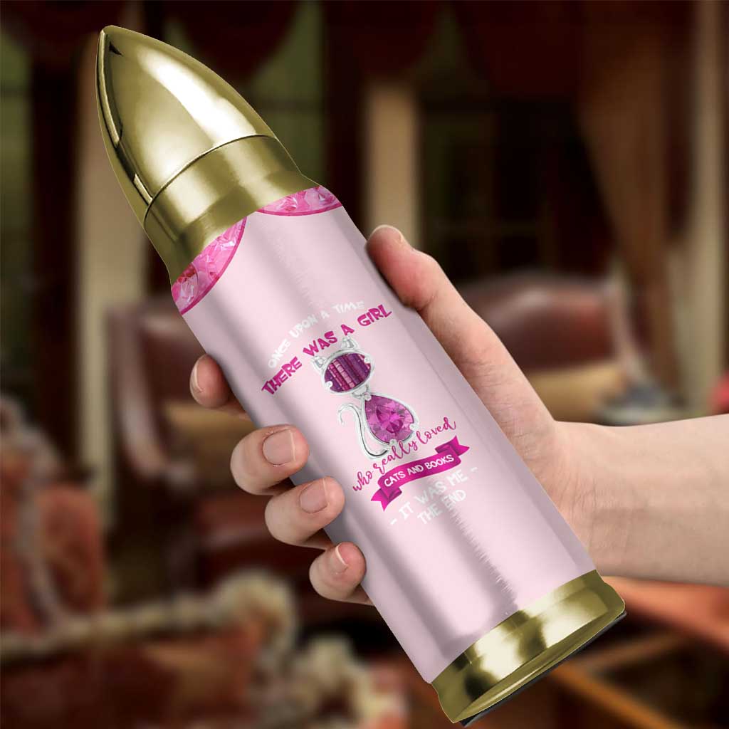 Cat Book Lovers Gifts Bullet Tumbler Cute Bookish Present Book Club Gifts