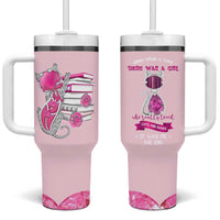 Cat Book Lovers Gifts Tumbler With Handle Cute Bookish Present Book Club Gifts